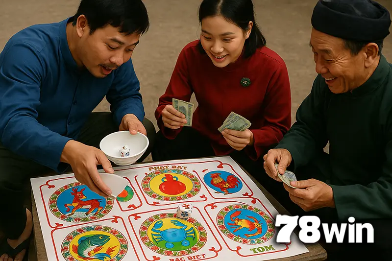 Hướng Dẫn Cách Chơi Bầu Cua Online Tại 78WIN – Trò Chơi Dân Gian Lên Sàn Casino Quốc Tế 5 78WIN đã đưa trò chơi truyền thống Lắc Bầu Cua của Việt Nam lên một tầm cao mới